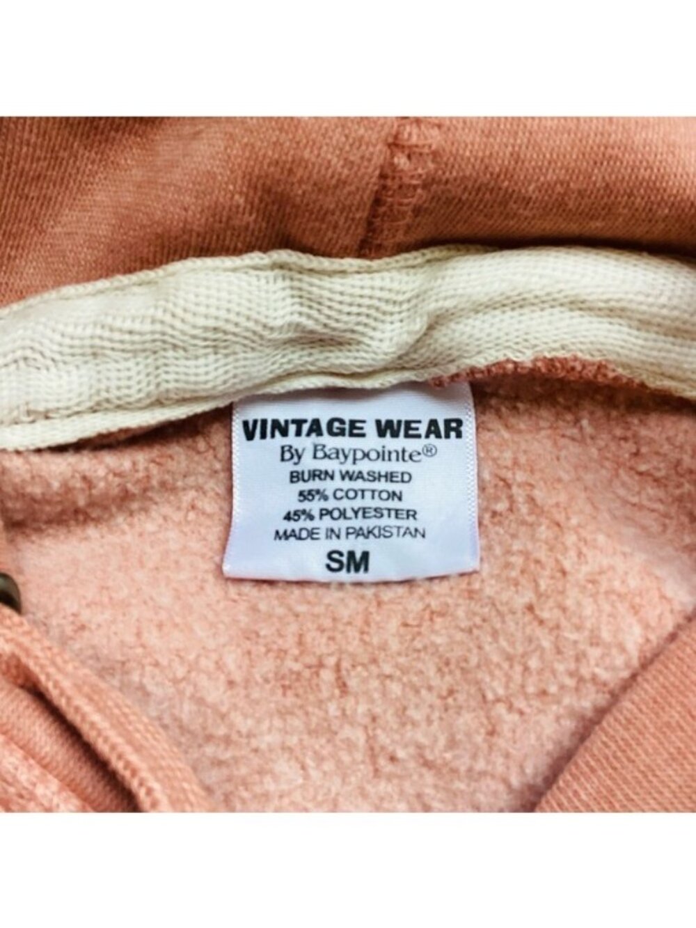 Great Smoky Mountains Maggie Valley, NC Hoodie Coral/Cream Size S - Picture 7 of 9